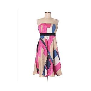 3/$88! David Meister strapless silk dress